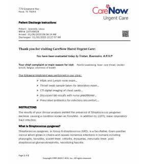 Urgent Care, Carenow